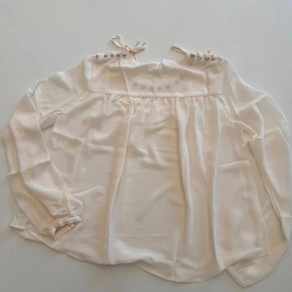 After Market- Blouse-Ribbon- Romantic-Fairy-Renaissance- Sheer- Women's- S - Picture 8 of 16